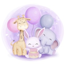 Vinilos y pegatinas para bebé animales infantiles